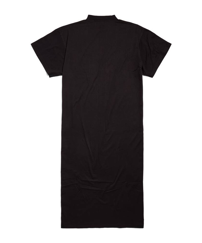 Balenciaga Logo-embroidered T-shirt Dress In Black