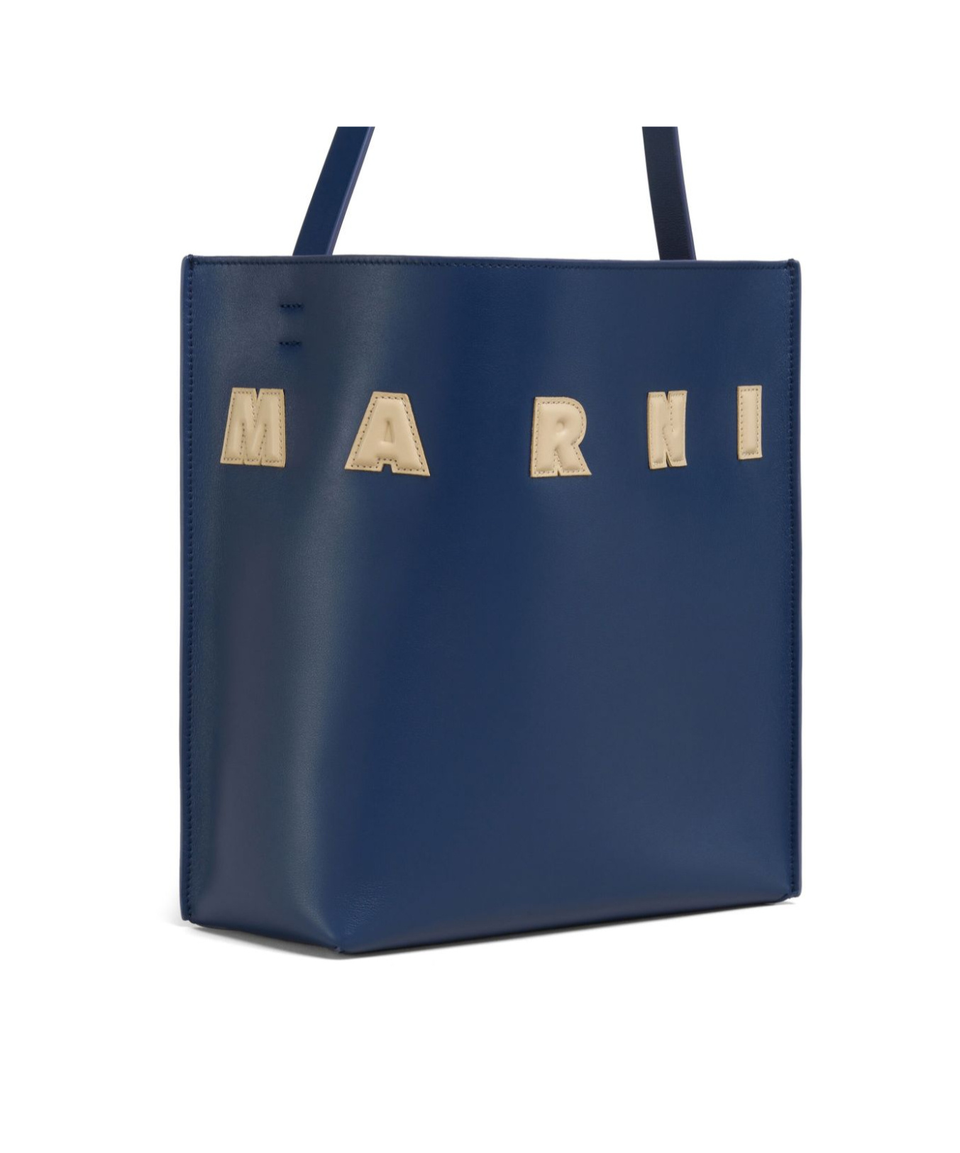 Shop Marni Small Museo Tote Bag In Blue