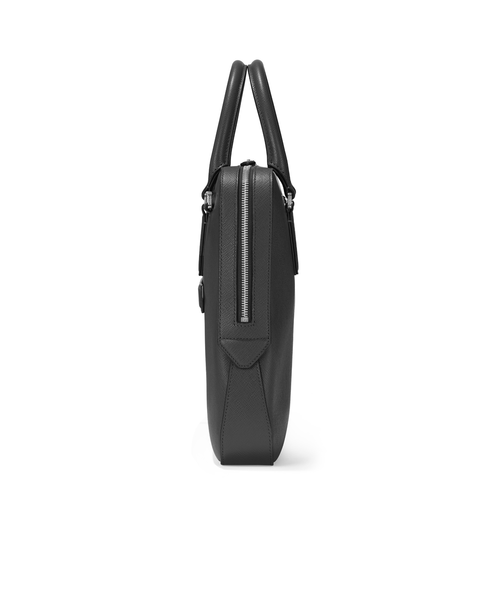 MONTBLANC LOGO-PLAQUE LEATHER LAPTOP BAG