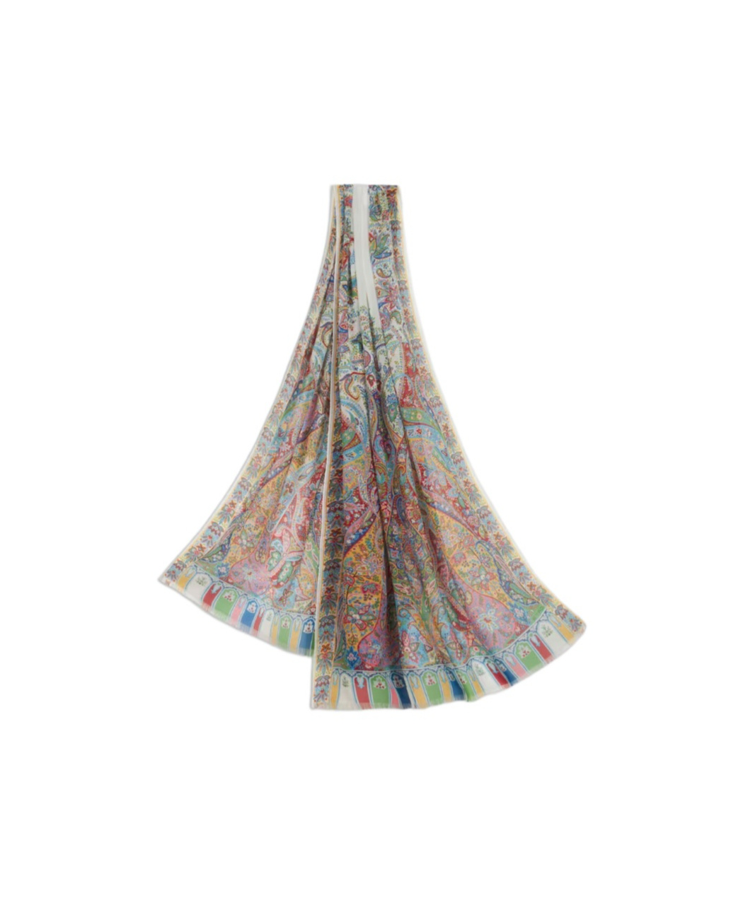 Etro Silk Scarf With Multicoloured Print In Multi