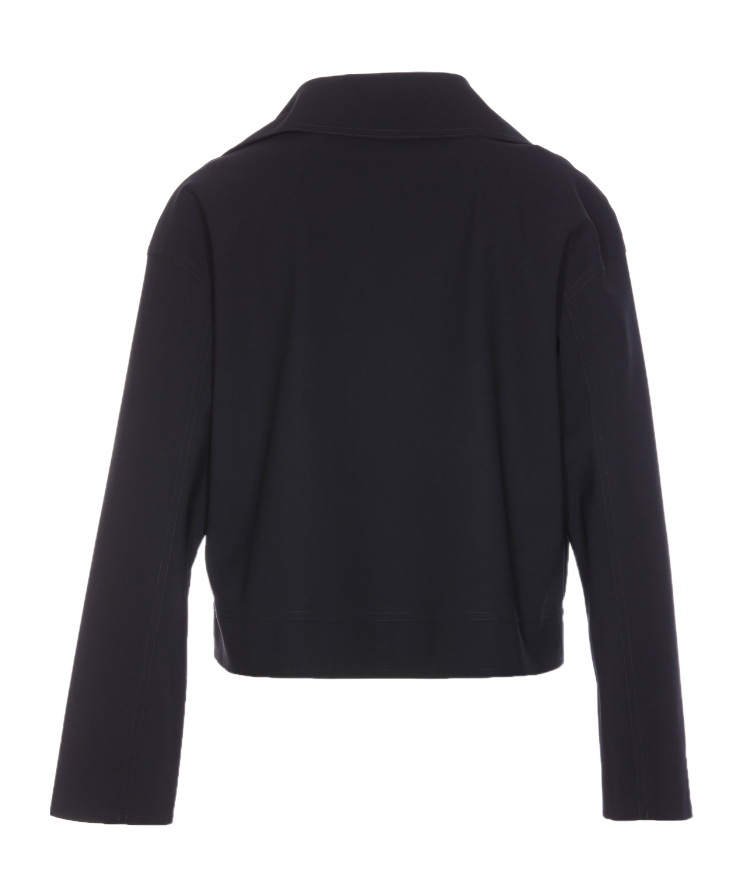 Shop Herno Suede Jacket In Black