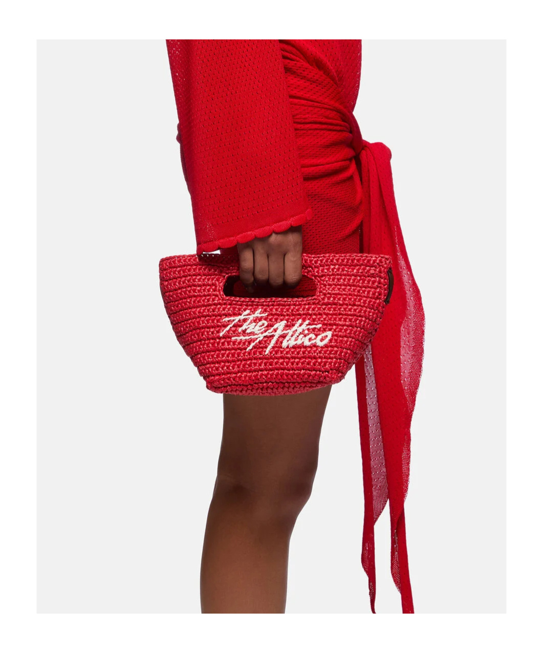 Attico Via Dei Giardini 15 Red Tote Bag In Red