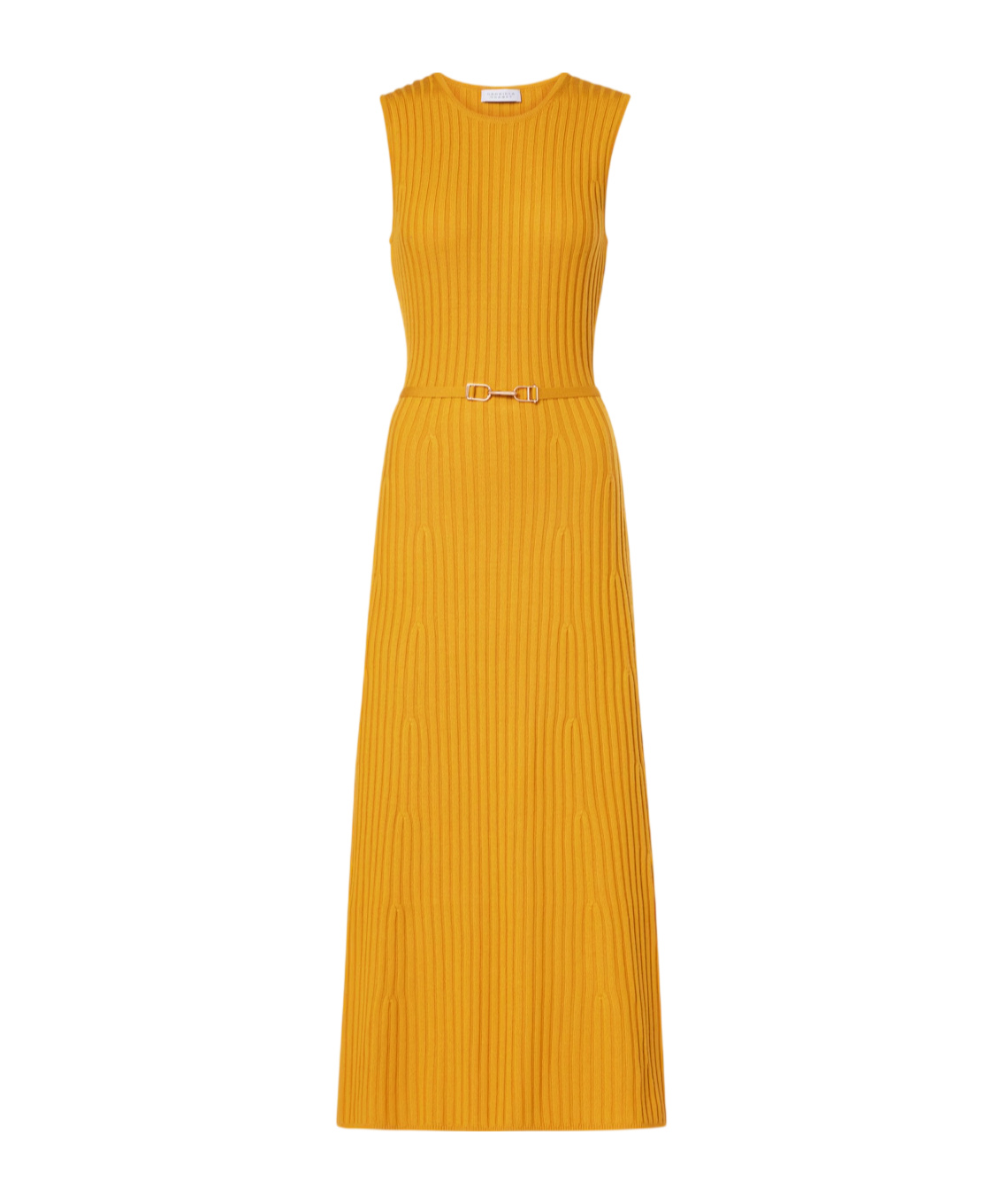 Gabriela Hearst Ribbed-knit Wool And Cashmere Maxi Dress In Yellow