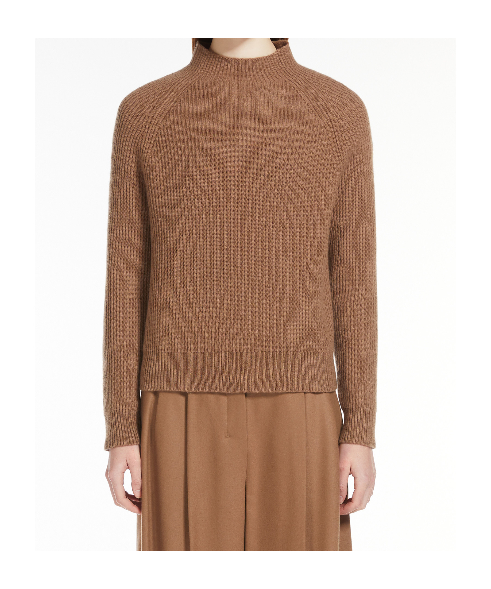 Shop Max Mara Wool And Cashmere Sweaters In Brown