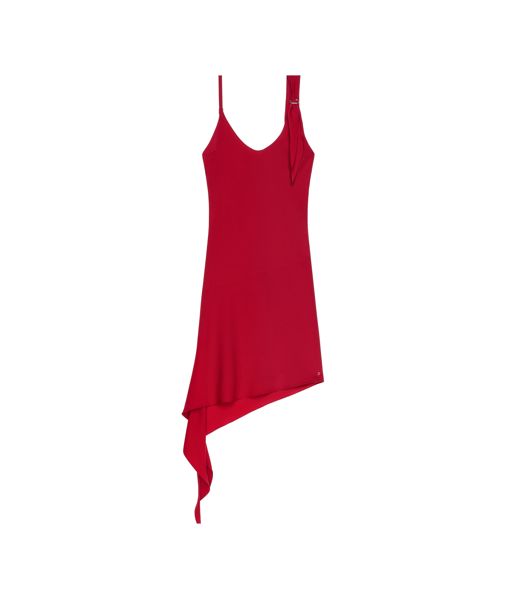 Shop Courrèges Knot Dress In Red