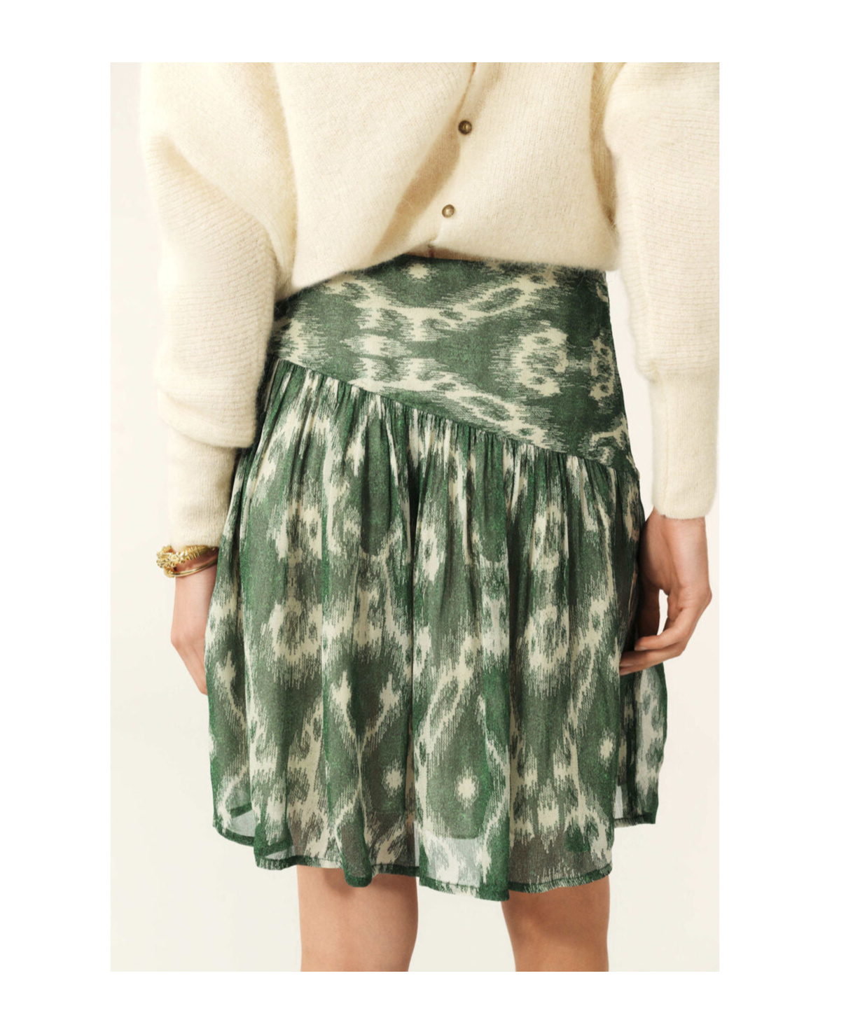 Bash Pleated Skirts In Green