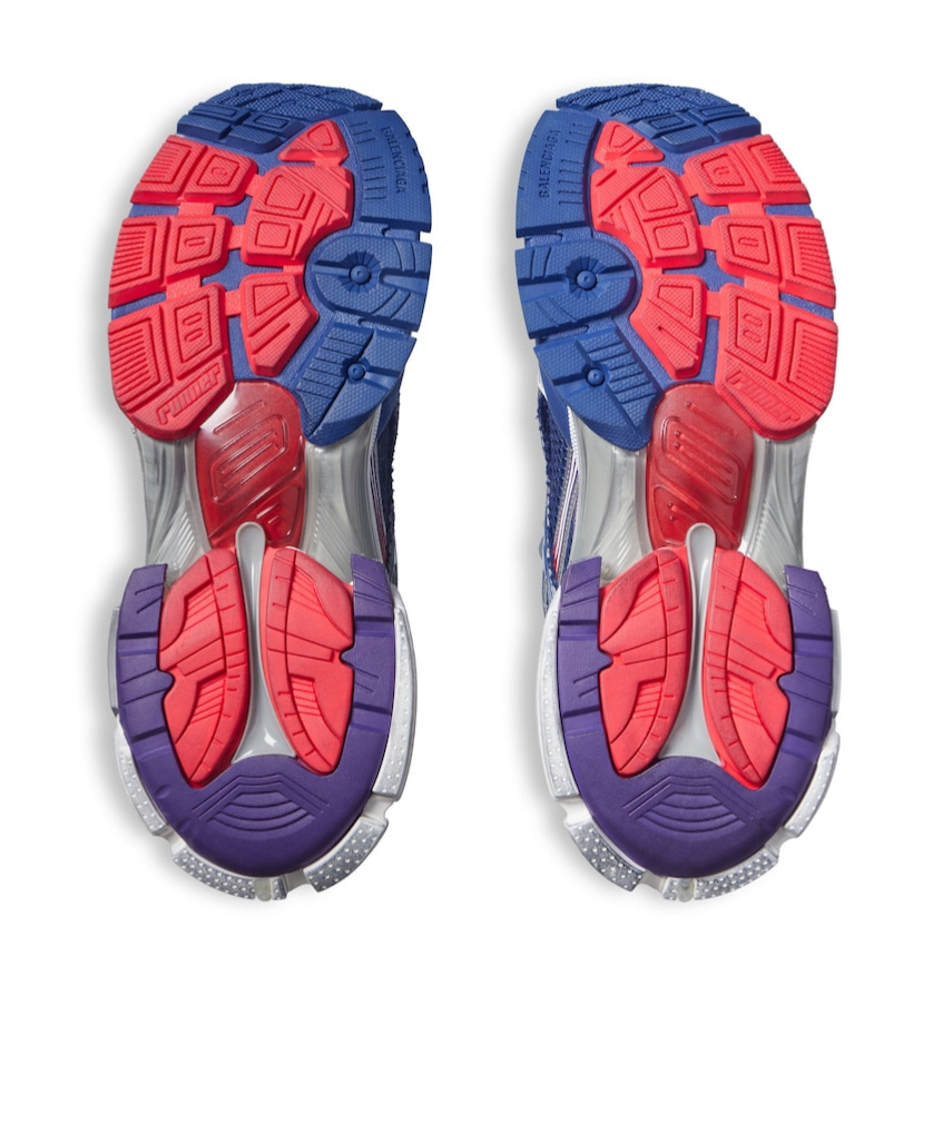 Shop Balenciaga Men's Runner Gradient Sneaker In Navy/red/grey In Navy Blue, Red And Gray