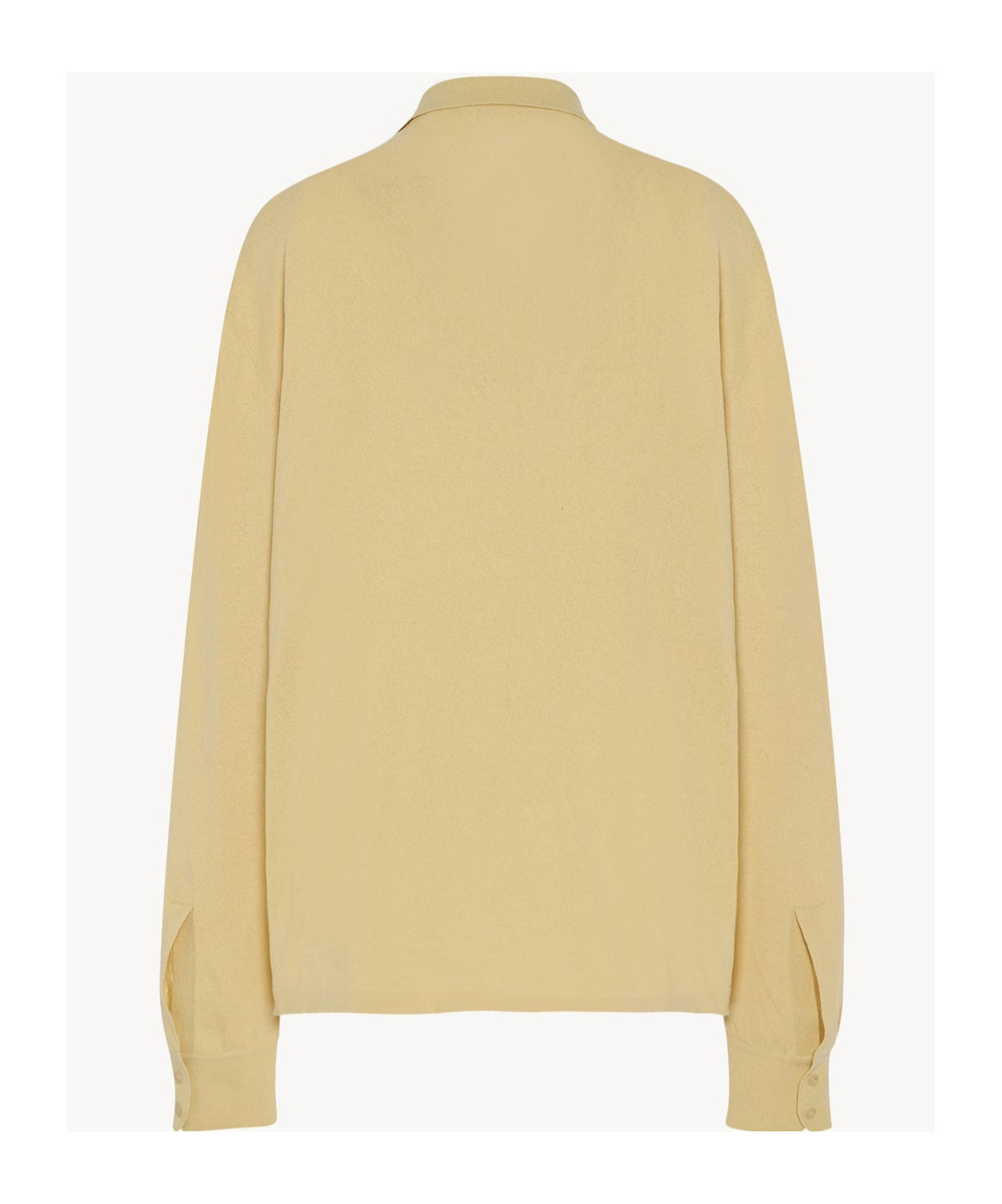 The Row Long-sleeved Polo Shirt In Nude