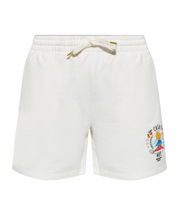 Casablanca Mens Casa Way Mountain Cotton-jersey Sweat Shorts