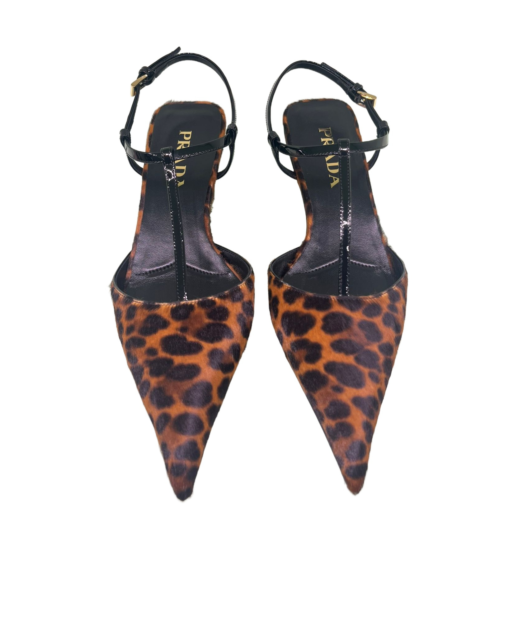 Prada Printed High-heeled Sandals In Brown