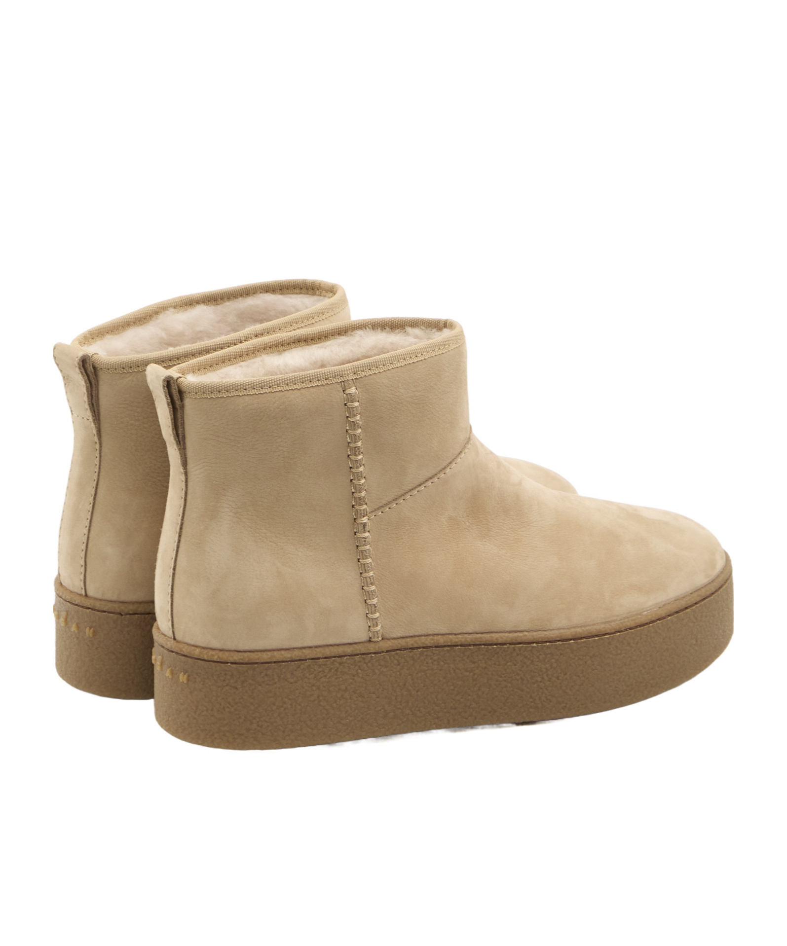 Hogan Round Toe Ankle Boots In Brown