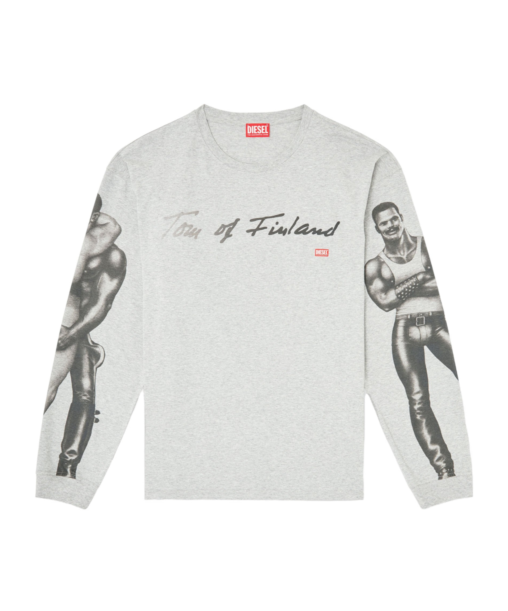 Diesel X Tom Of Finland Foundation Graphic-print T-shirt In Gray
