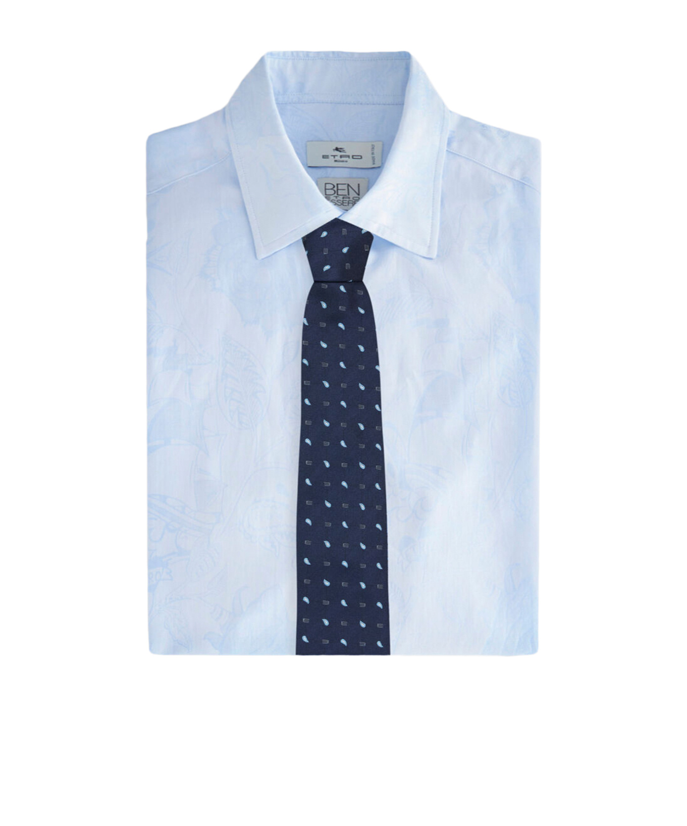 Etro Pattern Tie In Blue