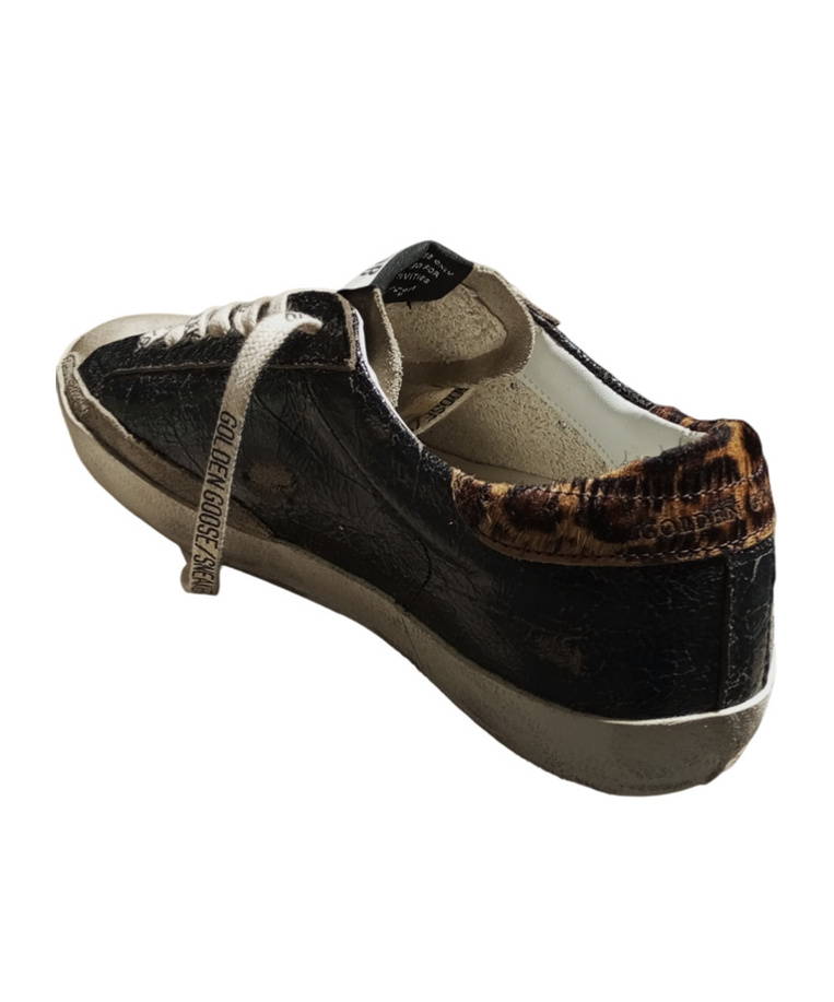 Golden Goose Laced Sneakers In Black