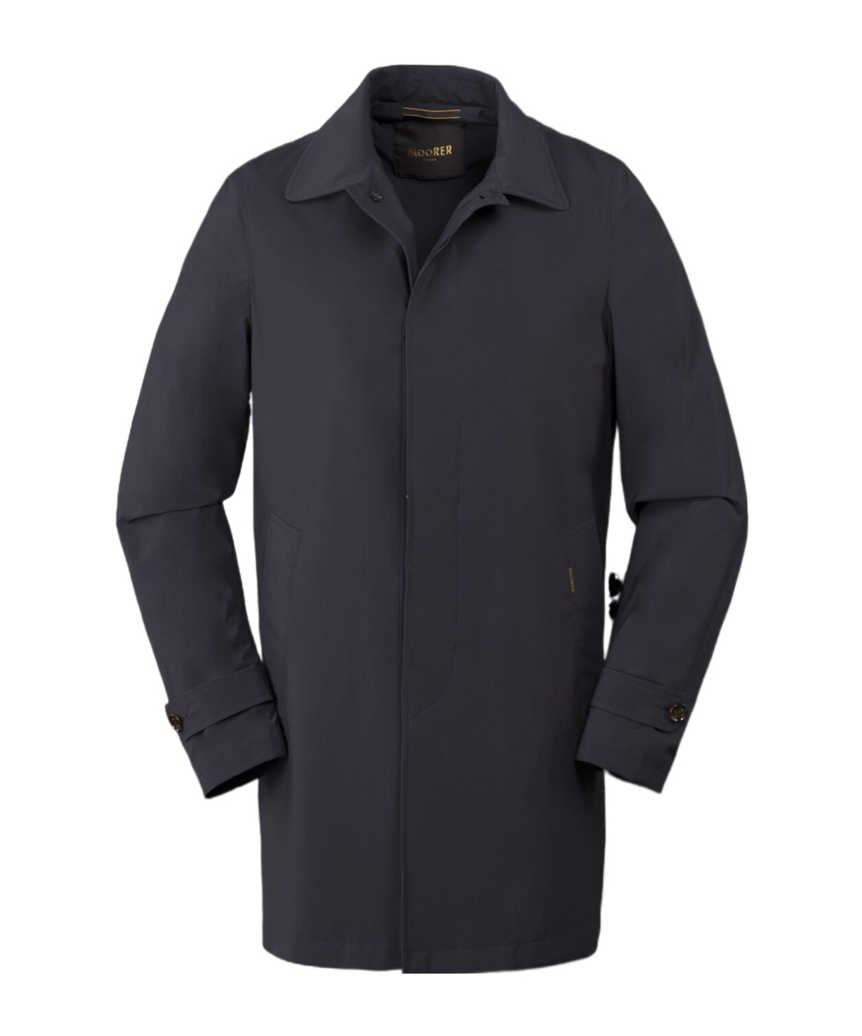 Moorer Vittor Buttoned Coat In Blue