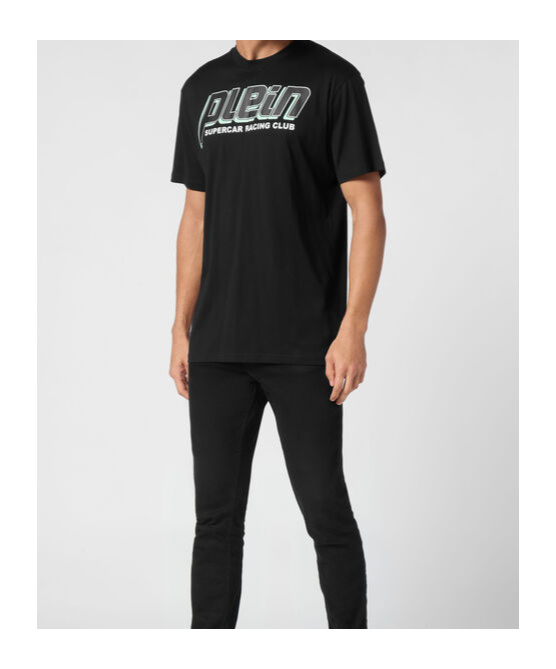 Shop Philipp Plein Plain Jersey T-shirt In Black