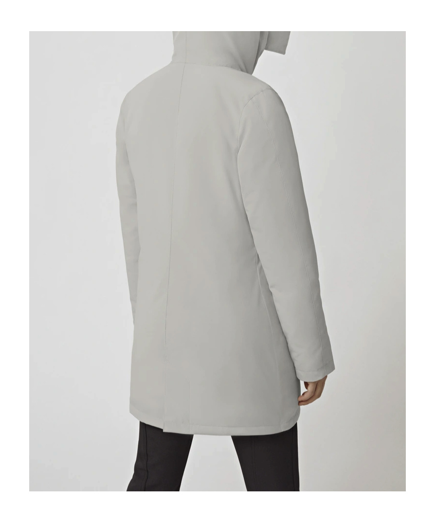 Shop Canada Goose Logo Down Jacket In Gray