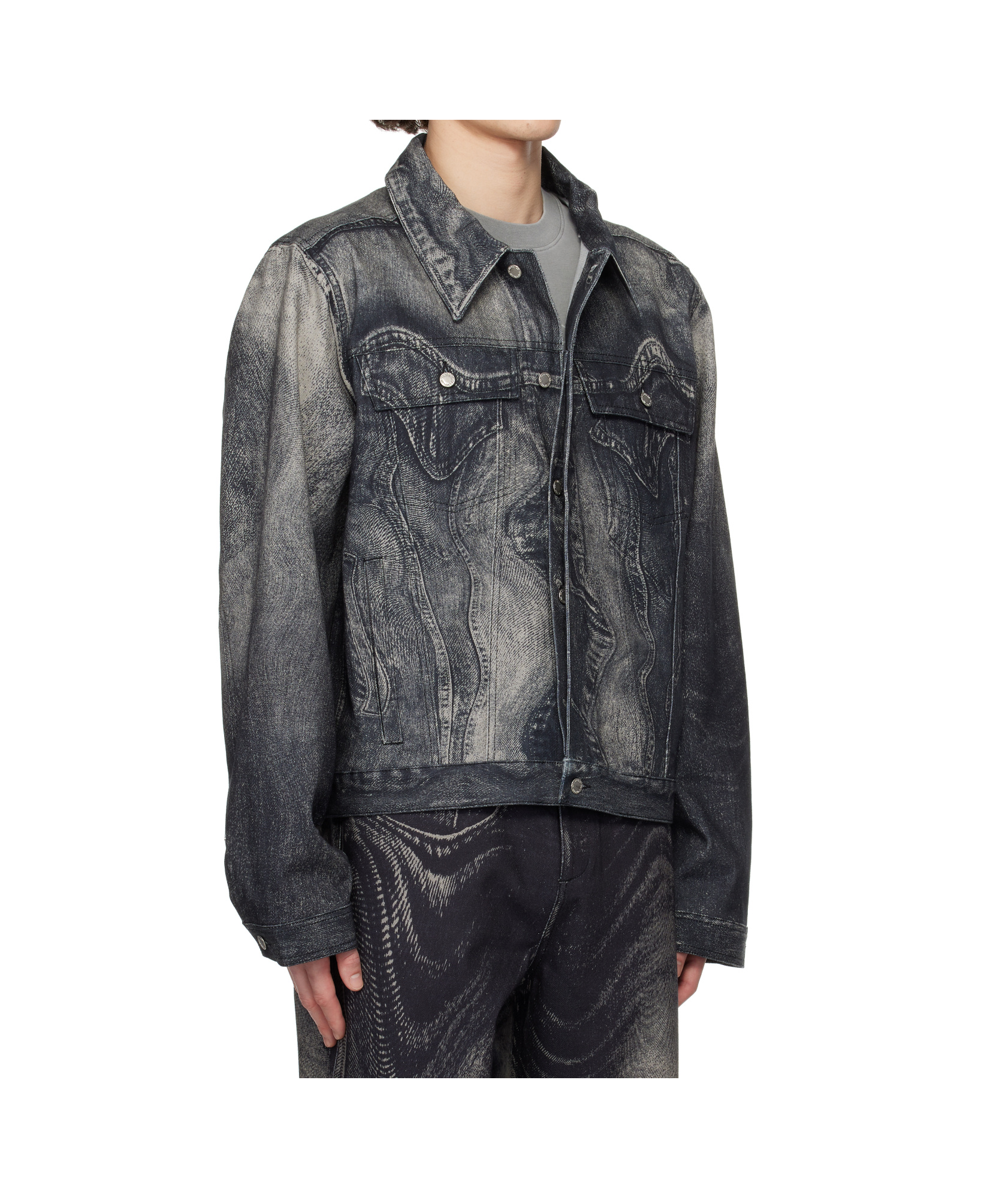 Camperlab Twist Print Denim Jacket