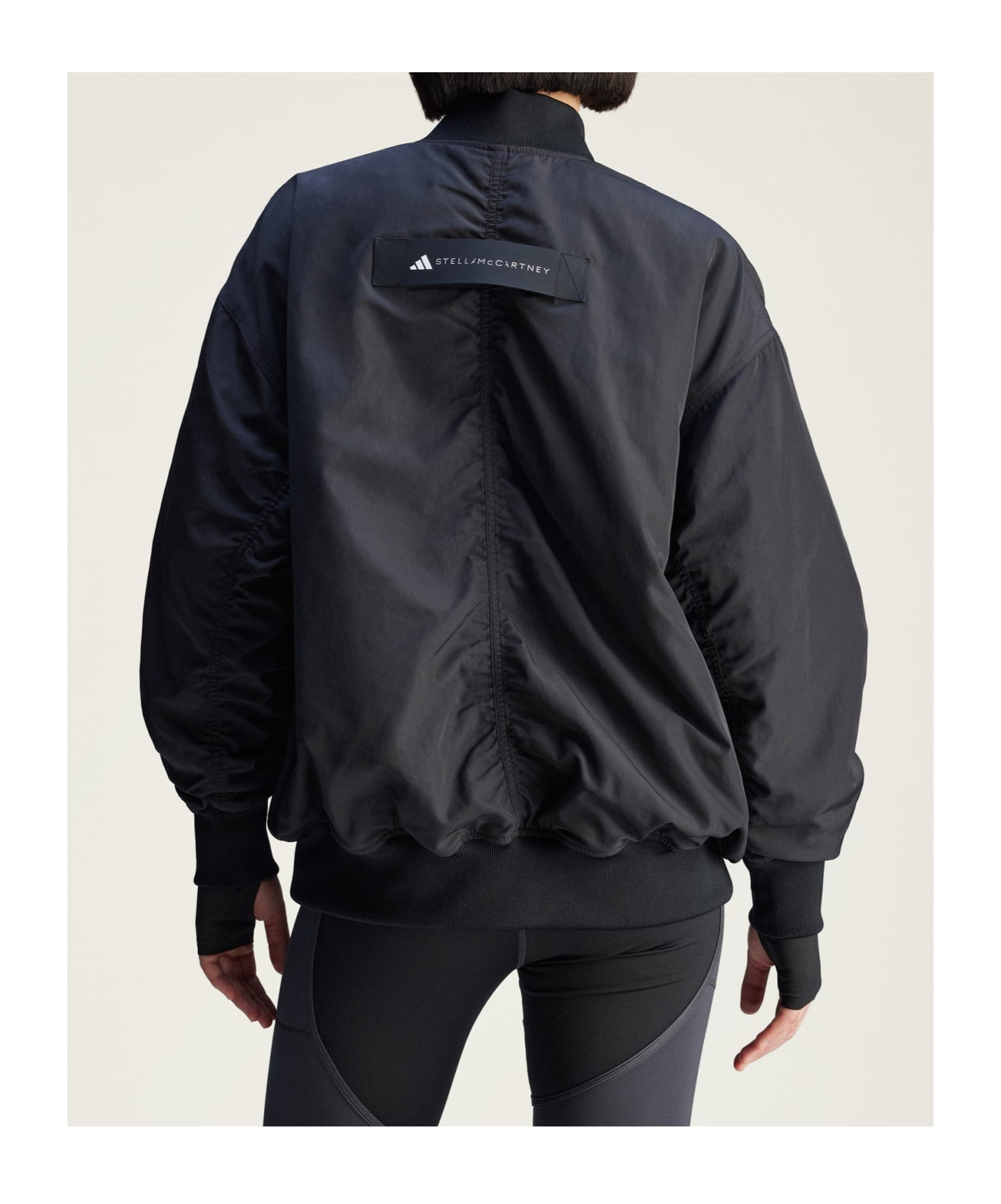 Adidas By Stella Mccartney Sportswear Woven Bomber In Black