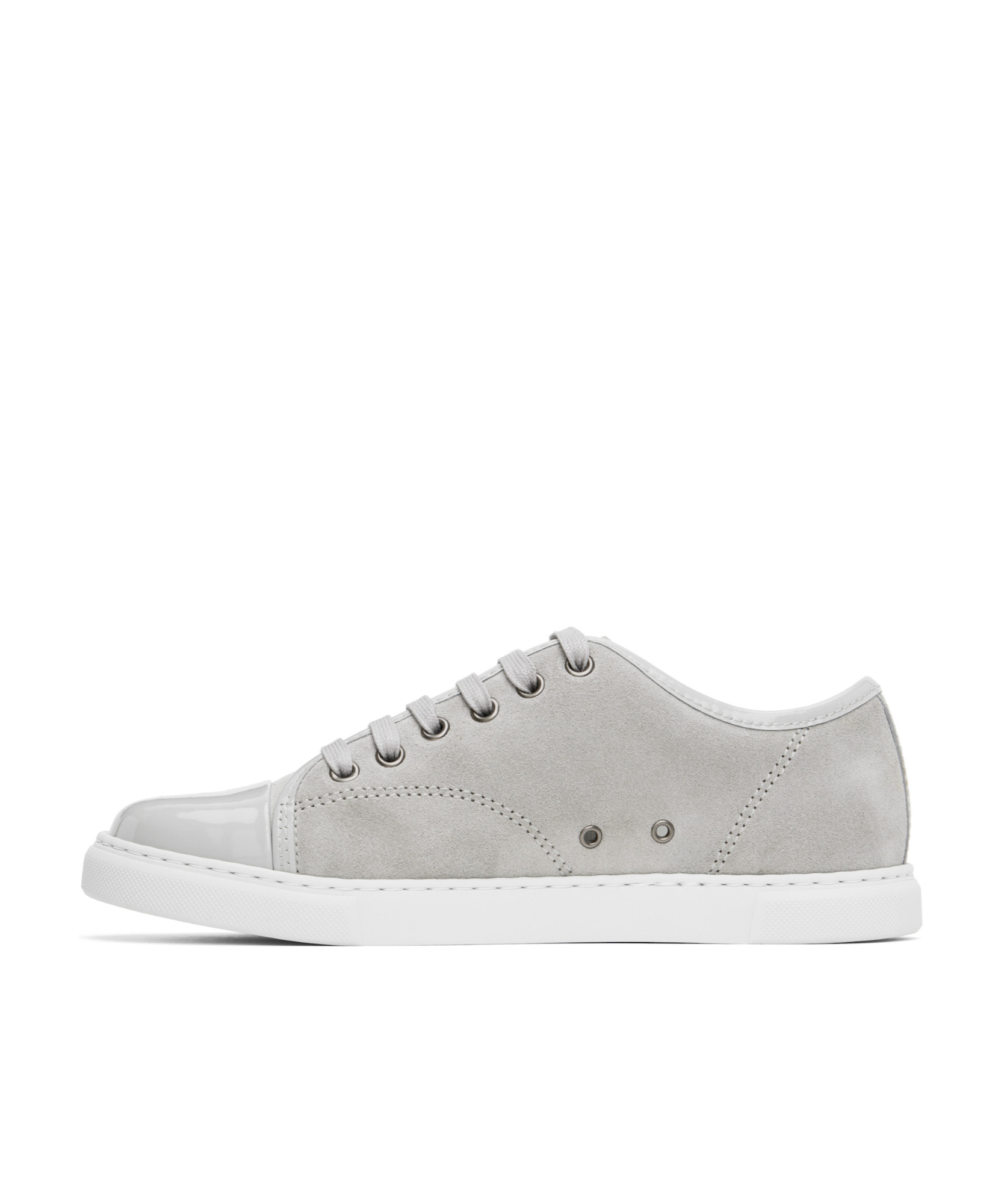 Lanvin Lace-up Low-cut Casual Shoes In Gray