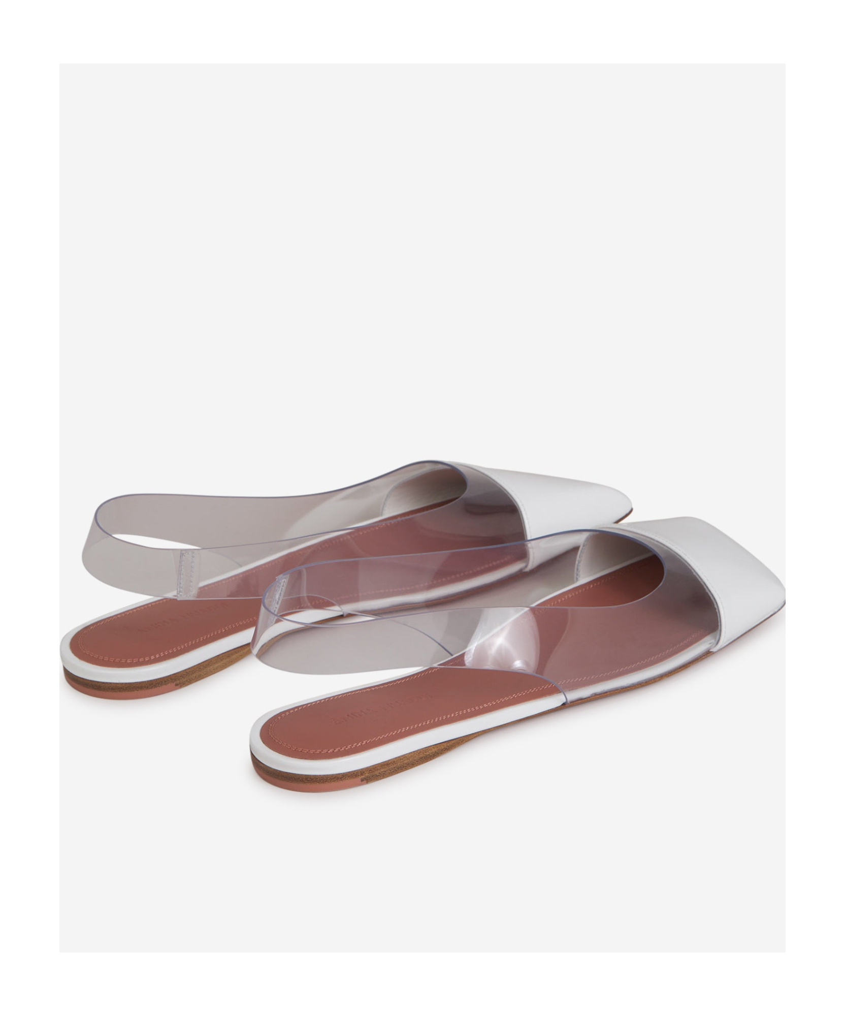 AMINA MUADDI HALF-HEELED FLAT SANDALS