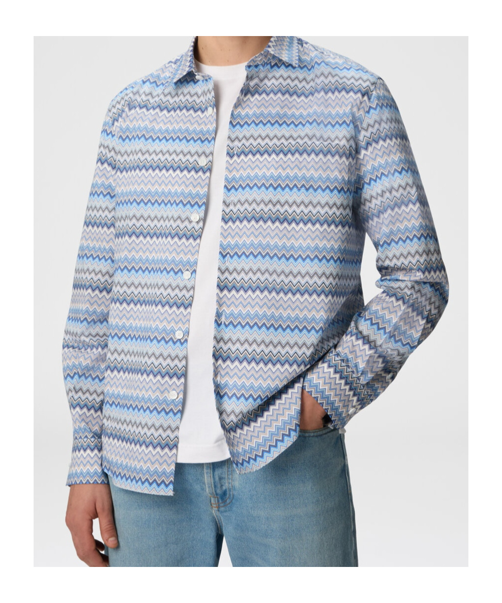 Missoni Long-sleeved Shirt In White