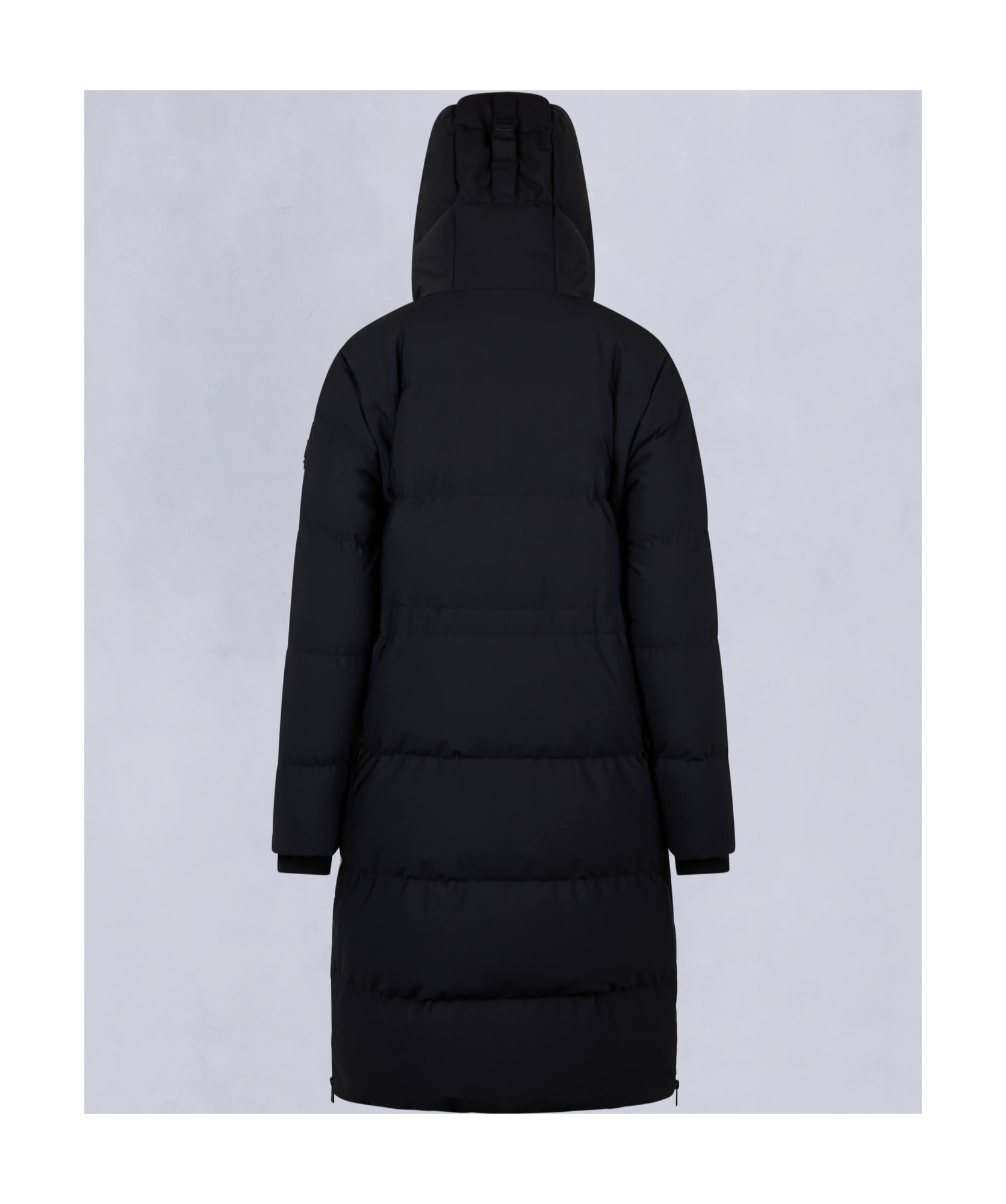 Moose Knuckles Long-sleeved Down Jacket In Black
