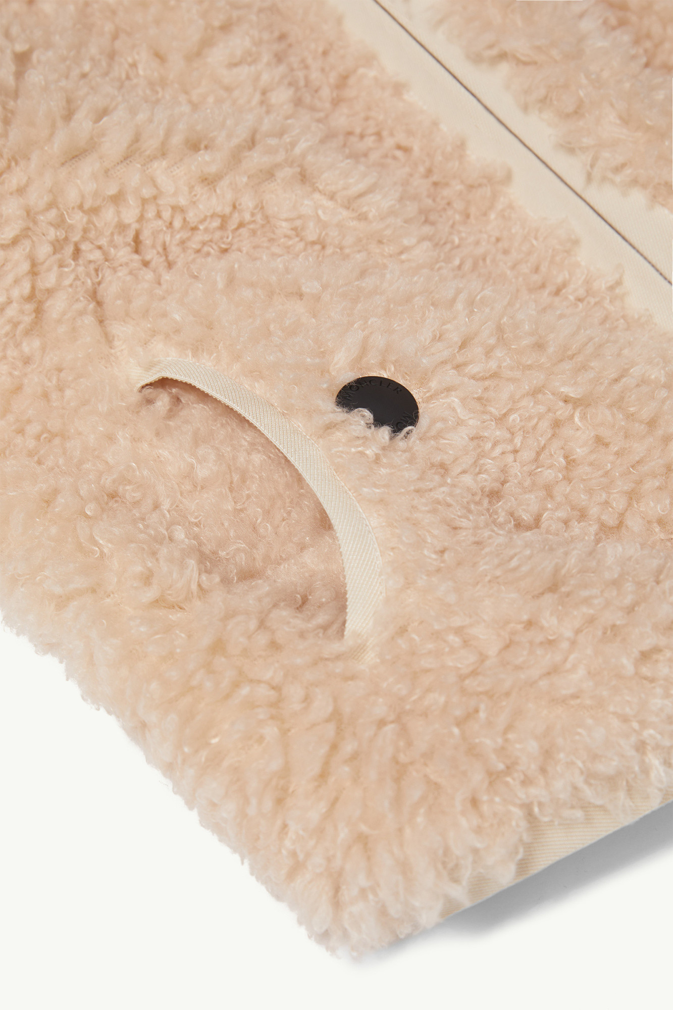 Moncler Reversible Teddy Zip-up Hoodie In Brown