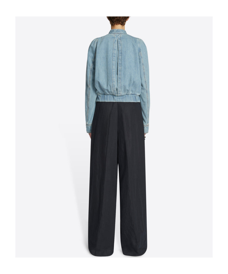 DRIES VAN NOTEN WIDE-PLEATED CASUAL PANTS 