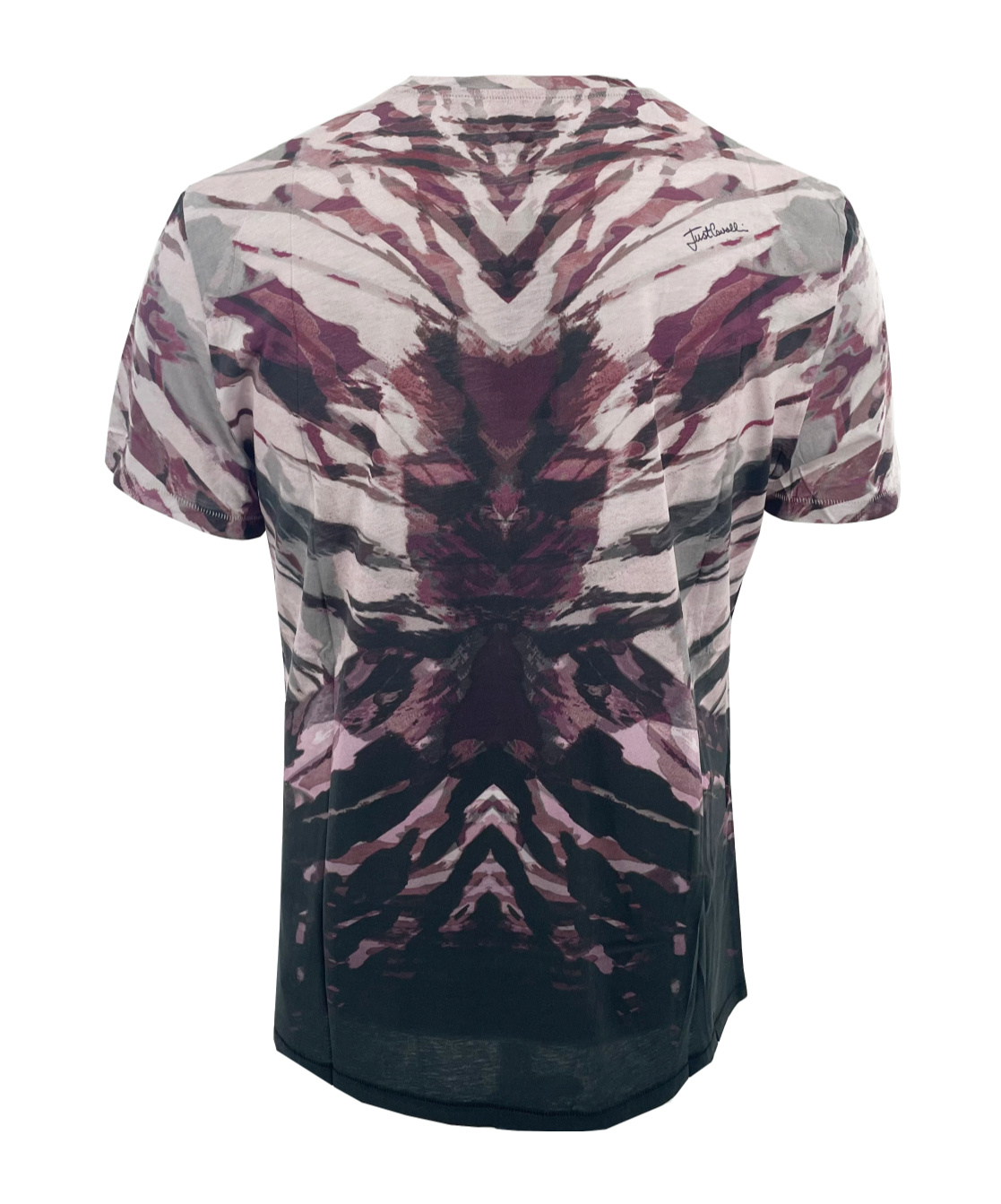 Just Cavalli Tie-dyed Short-sleeved T-shirt In Black