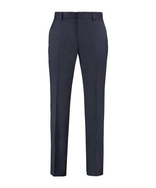 Shop Hugo Boss Tailored Straight-leg Pants In Black