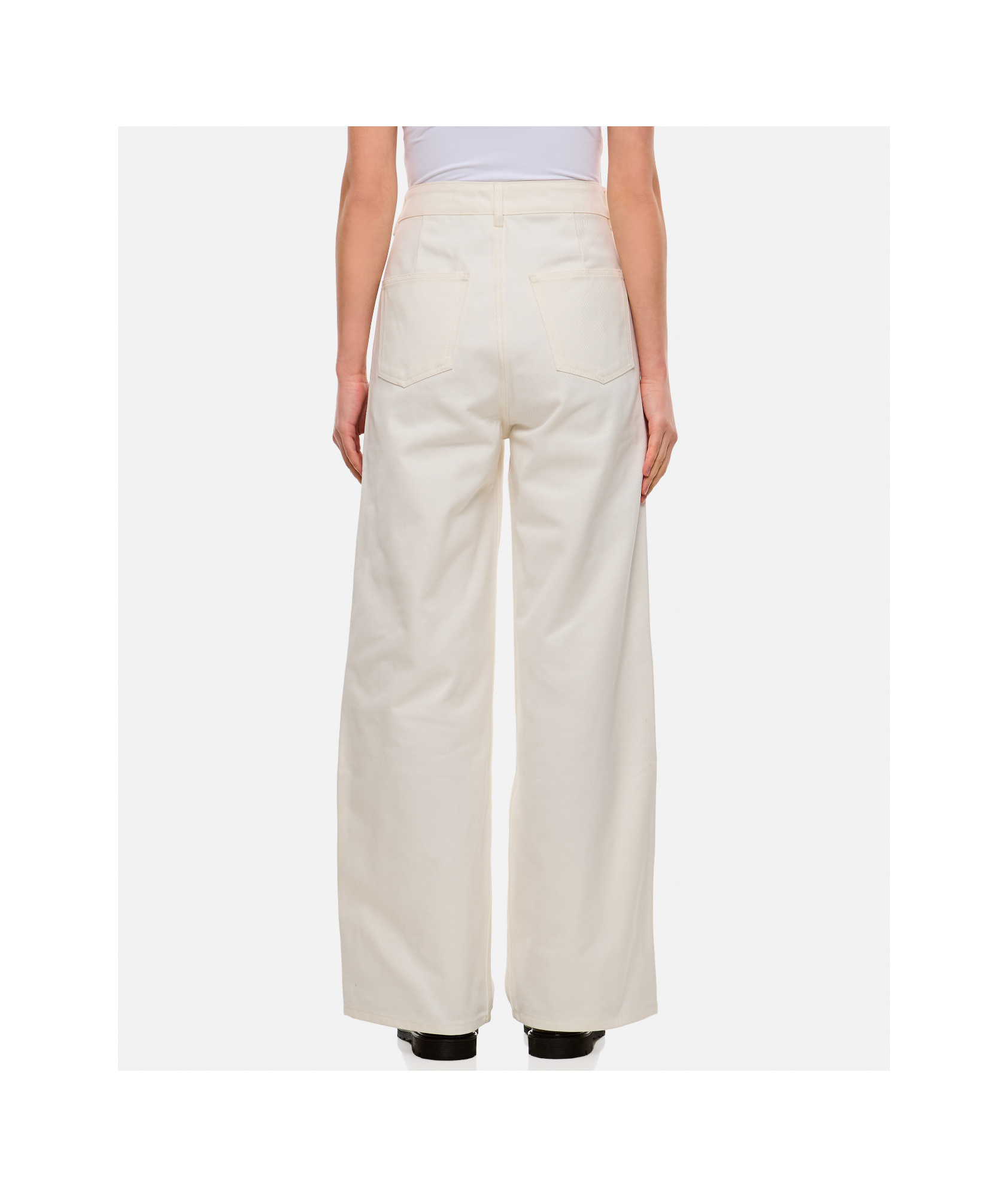 Cecilie Bahnsen Double-knee Straight-leg Cotton Trousers
