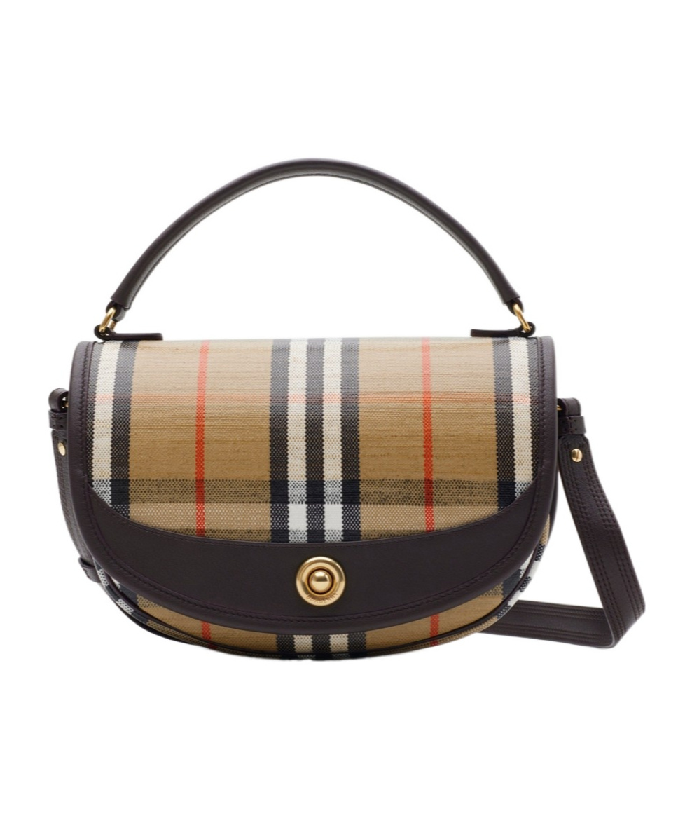 Burberry Highlands Crossbody Bag In Sand-colored