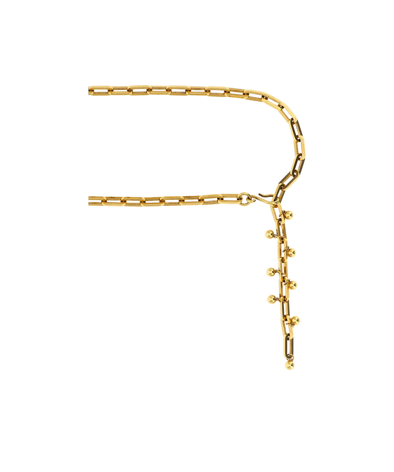 Etro Adjustable Chain Link Belt With Gold Finish In Gold