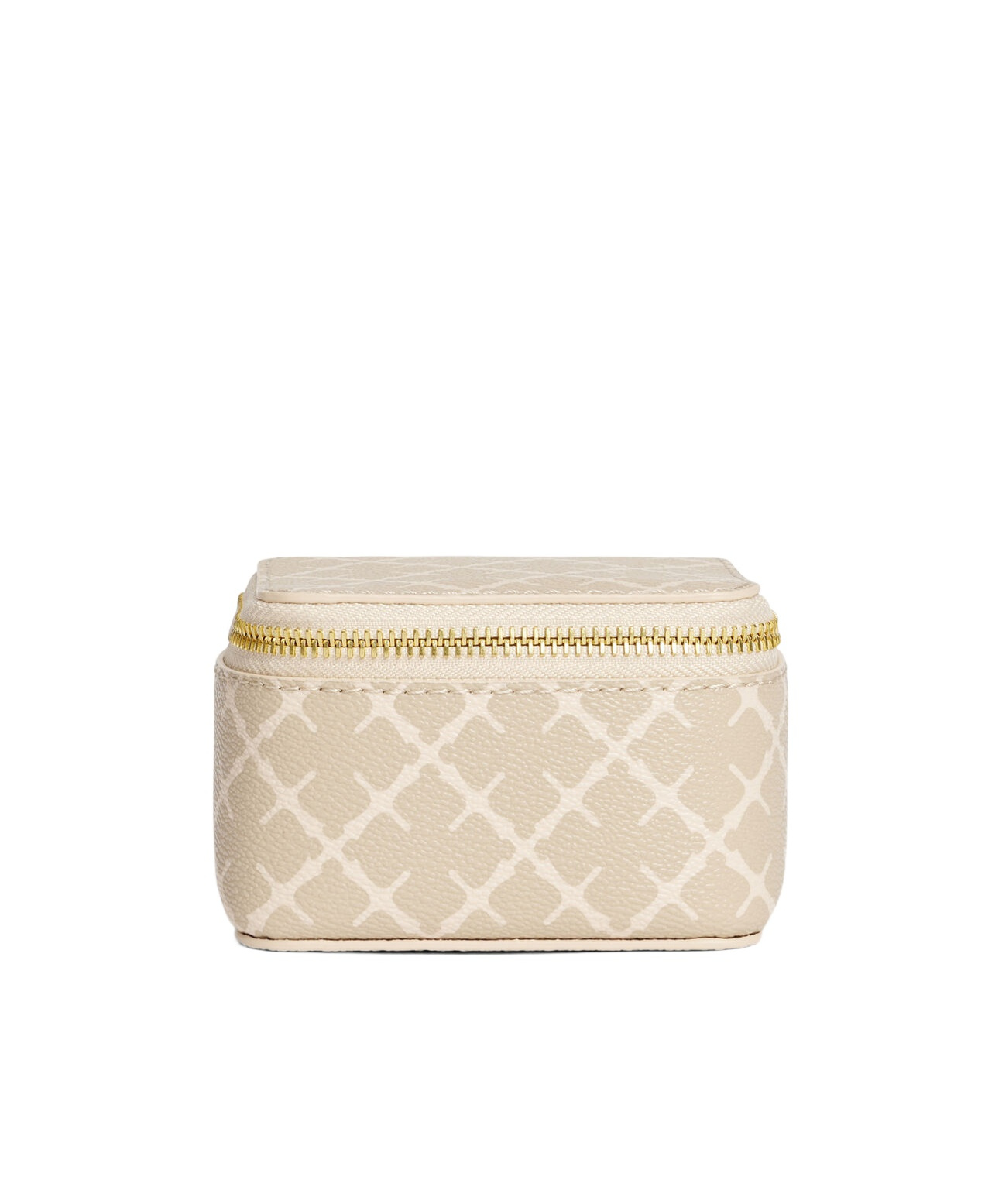 By Malene Birger Geometric Zipped Makeup Bag In Neutral