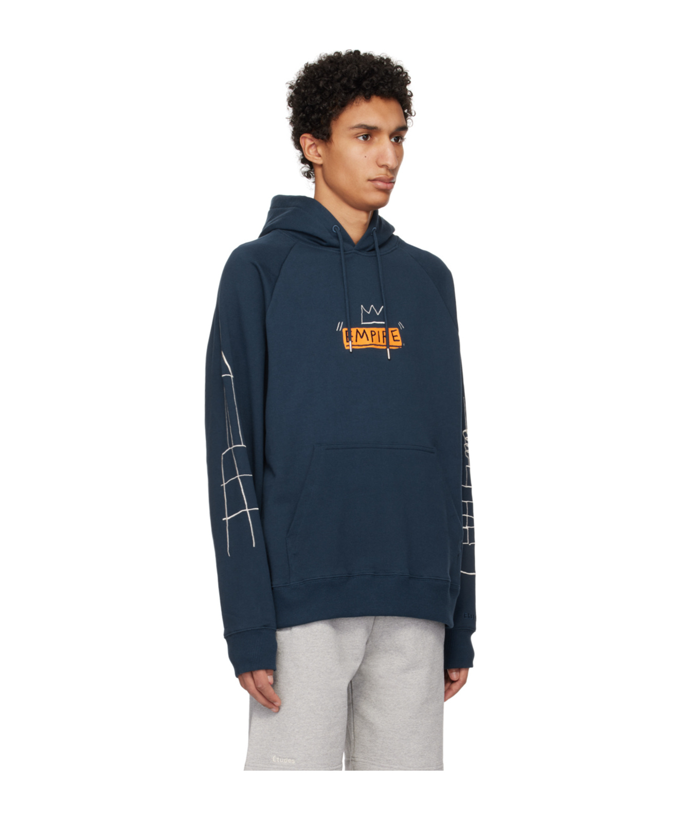 Etudes Studio Blue Racing Empire Hoodie In Black