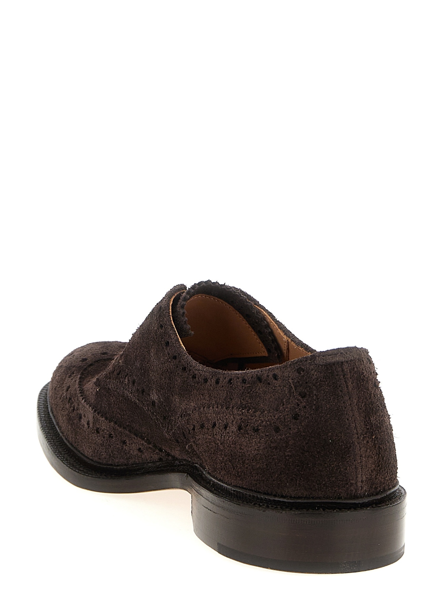 Tricker's Lace-up Shoes Featuring Brogue Detailing In Black