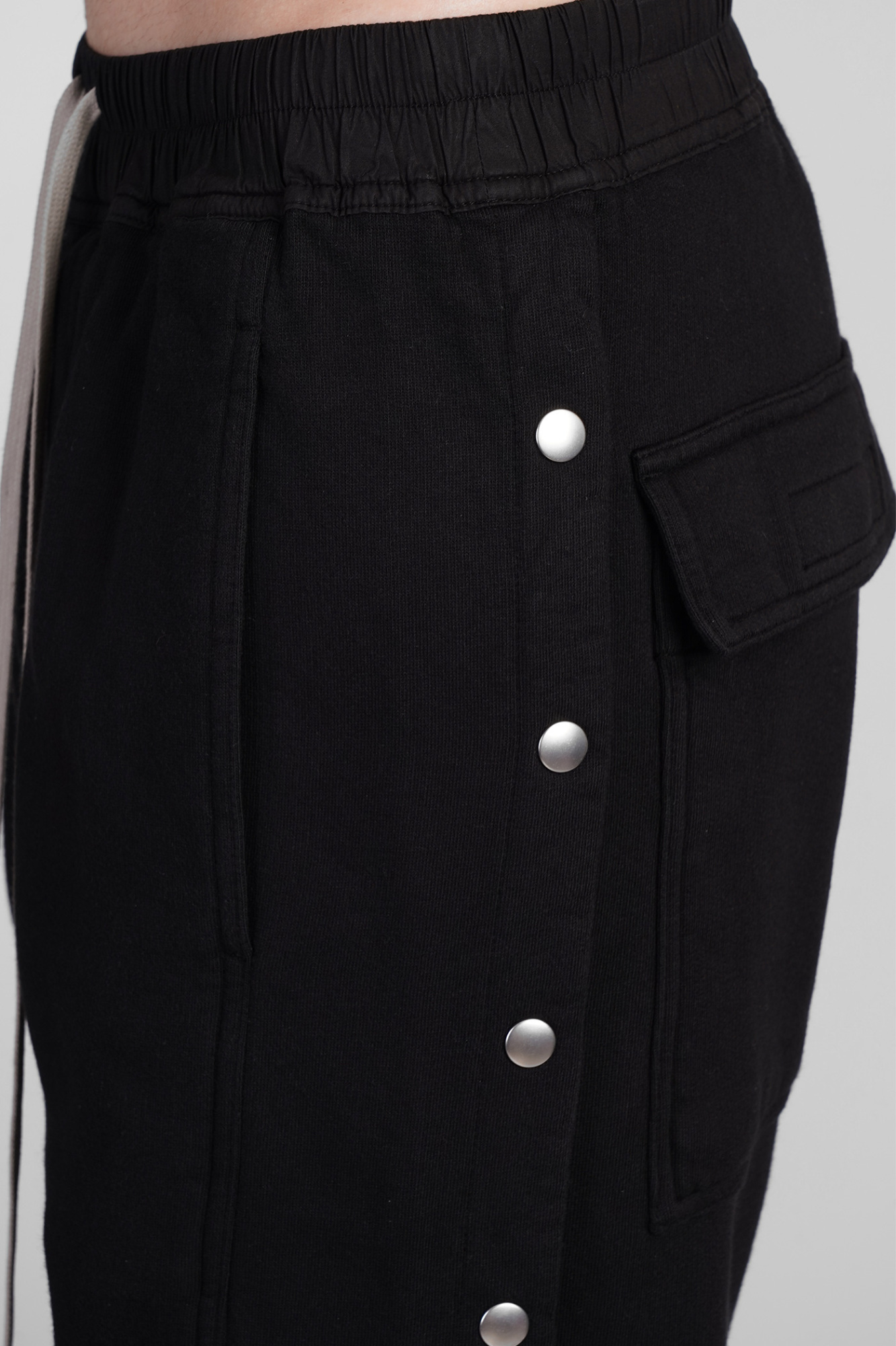 Rick Owens Drkshdw Pusher Organic Cotton Track Pants In Black