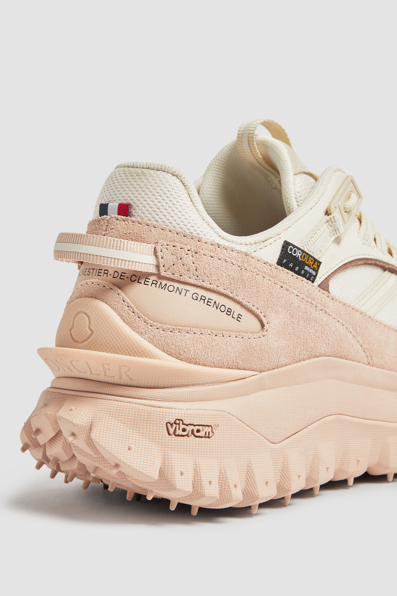 Shop Moncler Trailgrip Trainers In Nude