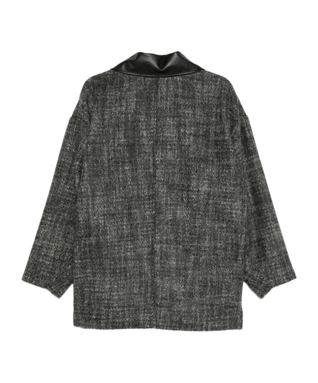 Alysi Wool Tweed Jacket In Gray