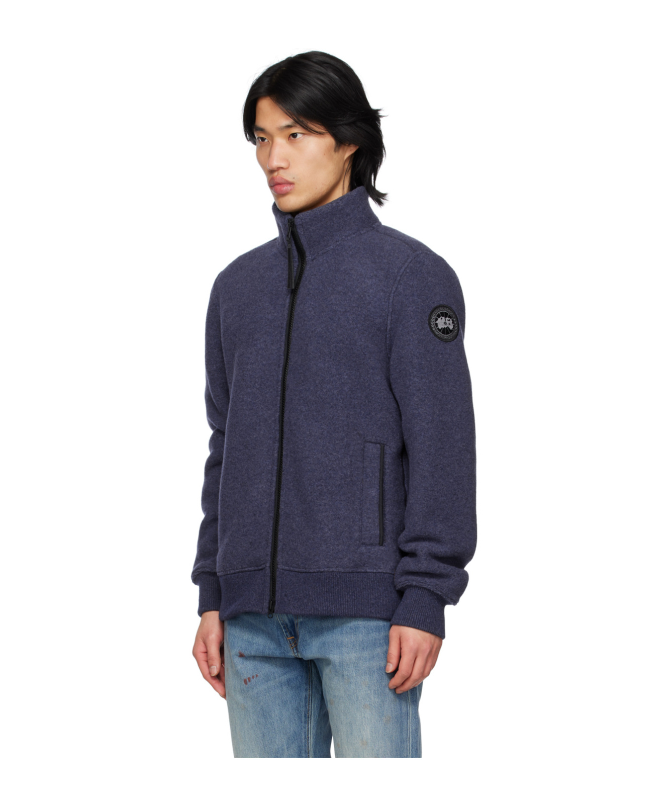 Canada Goose Black Label Series Lawson Zipper Casual Jacket In Black