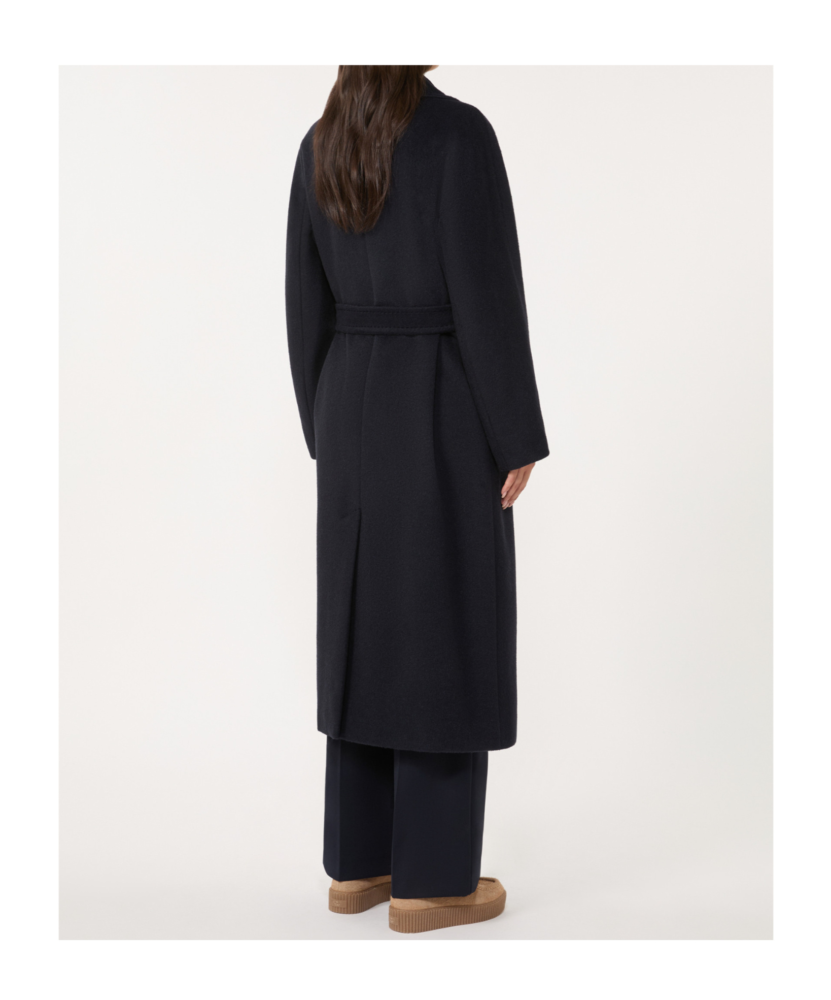 Weekend Max Mara Long-sleeved Coat In Blue