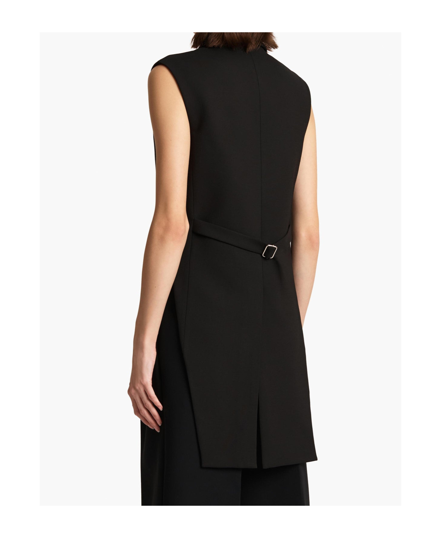 Khaite Orville Double-breasted Tuxedo Vest In Black