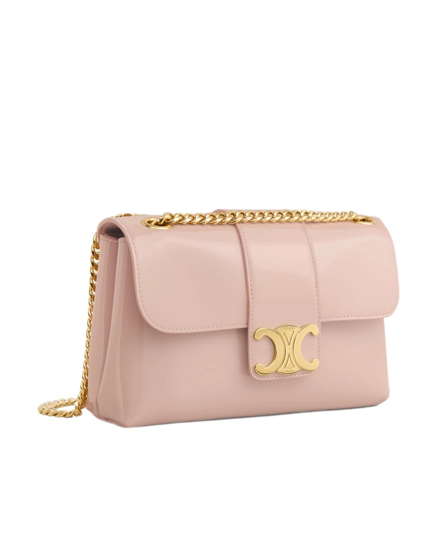 Celine Victoire Clamshell Shoulder Bag In Nude