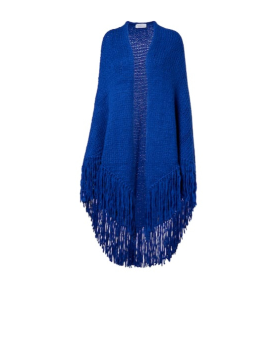 Gabriela Hearst Lauren Fringed Cashmere Shawl In Blue