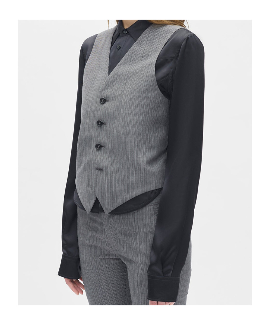 Ann Demeulemeester Stanse Classic Waistcoat In Gold