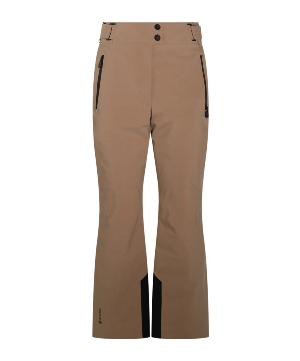 Moncler Belt-loop Casual Pants In Brown