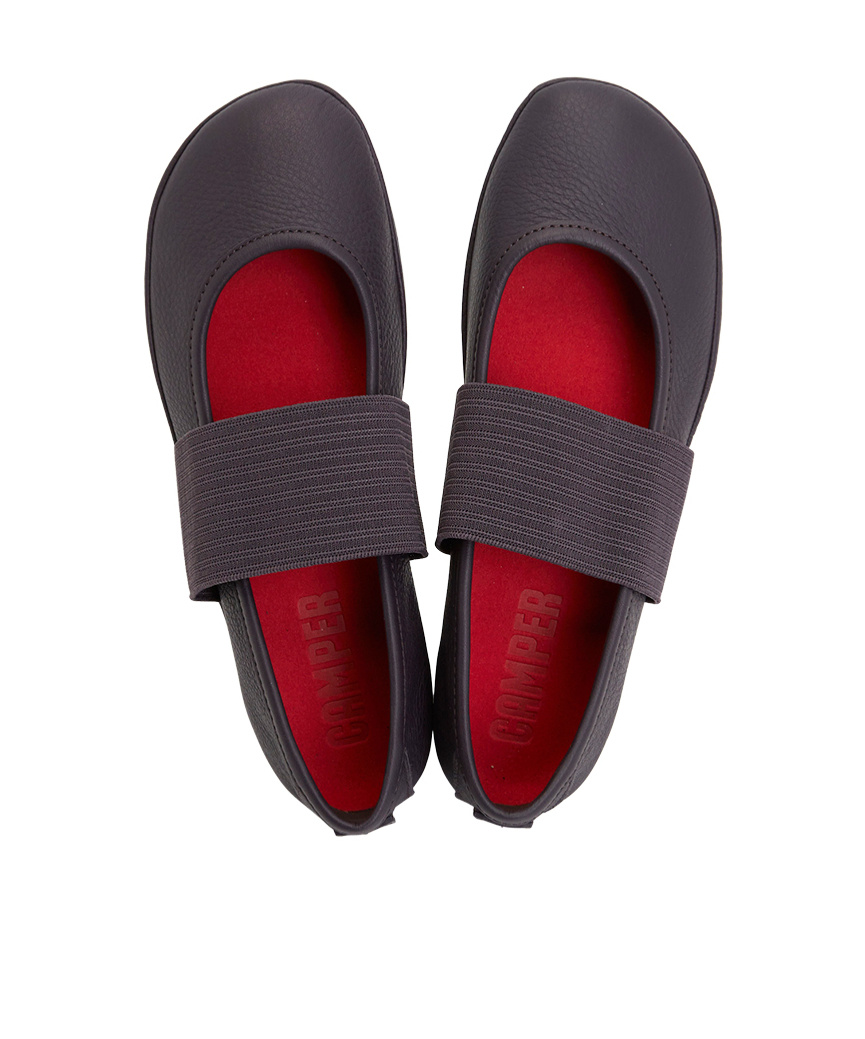 Shop Camper Right Nina Ballerina Shoes In Black