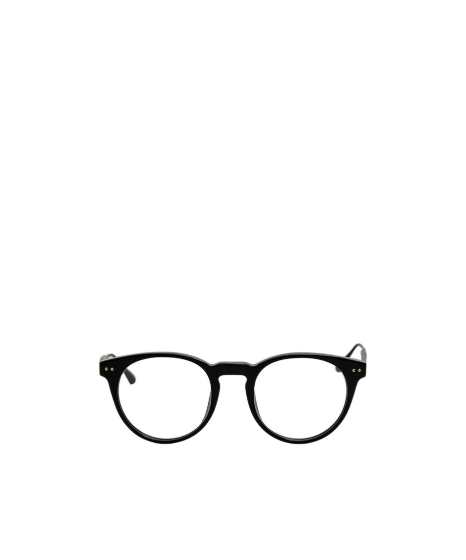 Linda Farrow Kaan Oval Optical Frame In Black In Black