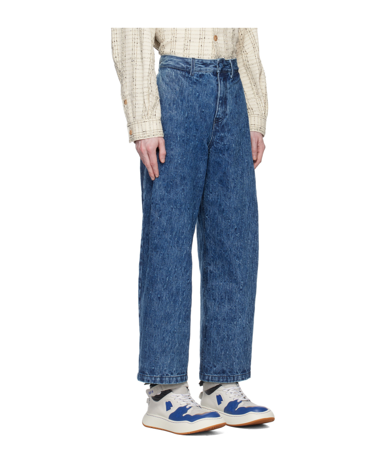Ader Error Blue Drush Jeans In Blue